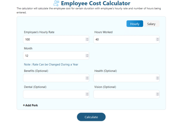 employee cost calculator